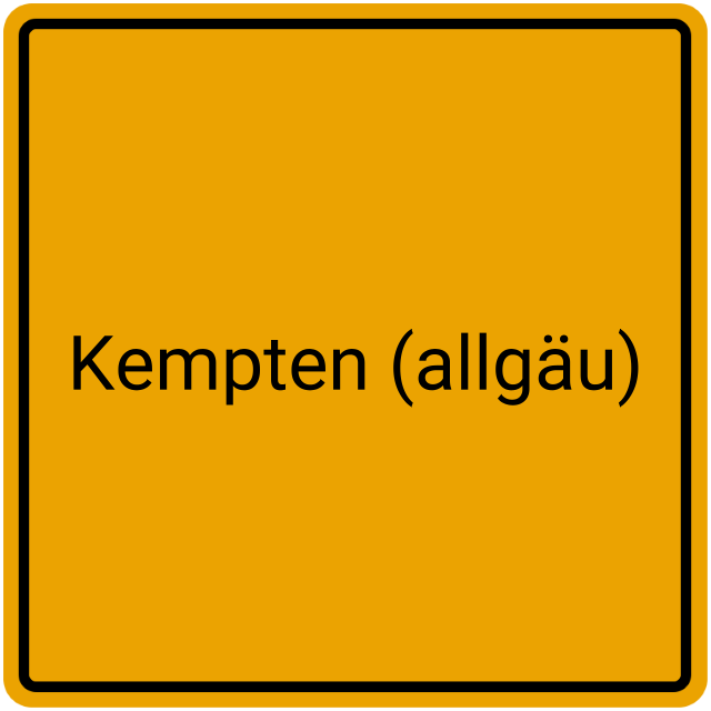 Meldebestätigung Kempten (Allgäu)